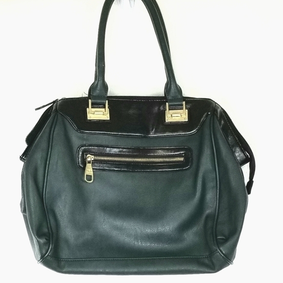 STEVE MADDEN Green & Black w/Gold Hardware Handbag - Picture 2 of 8